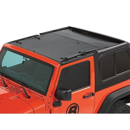 Bestop Sun Extended Safari Style Bikini Top For Jeep 2007-2018 Wrangler JK 2 Door 52402-35